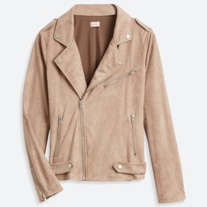 Tan Faux Suede Jacket, kendari market and spruce